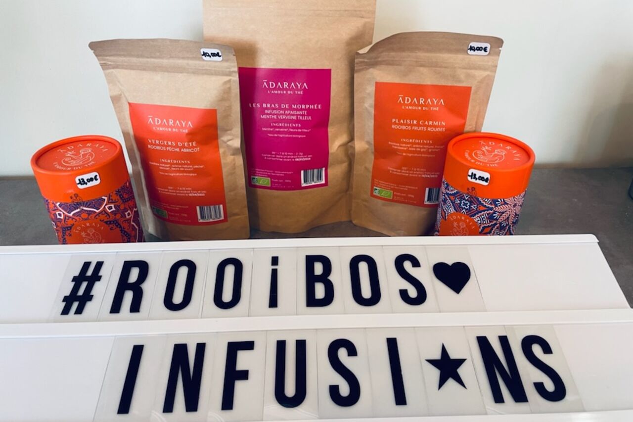 Notre gamme de rooibos et infusion Adaraya
