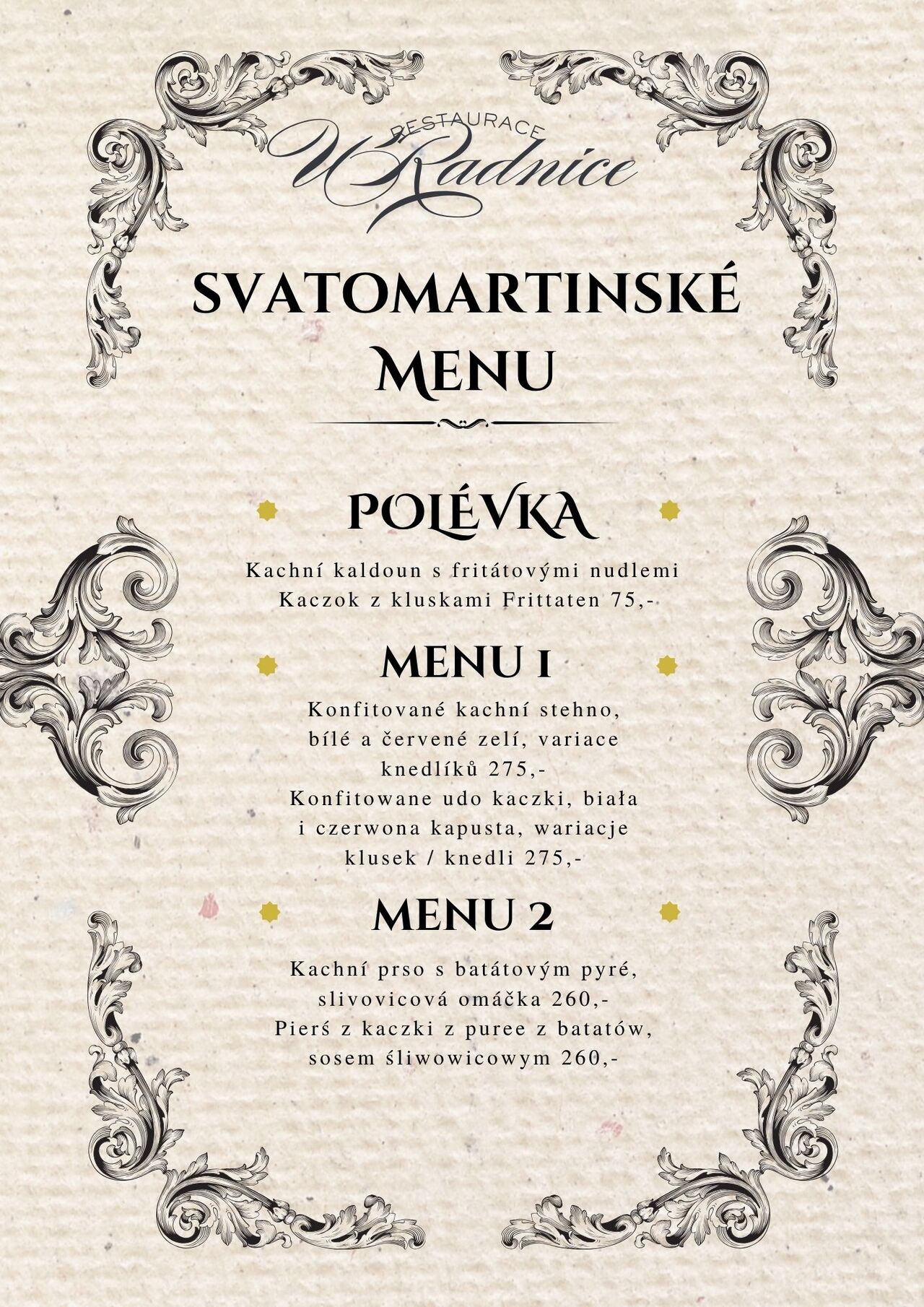 Svatomartinské menu