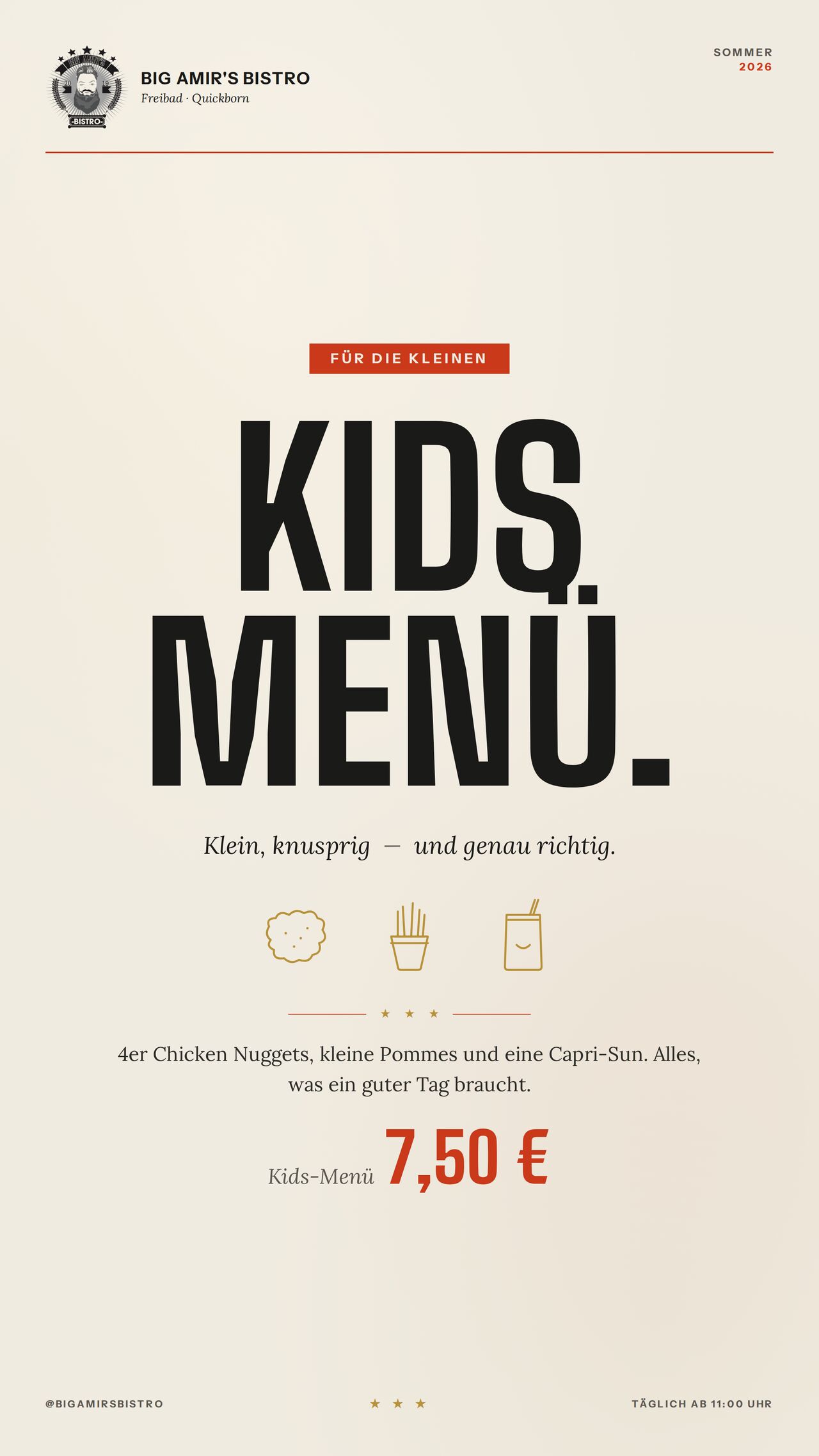 Kids Menü 
