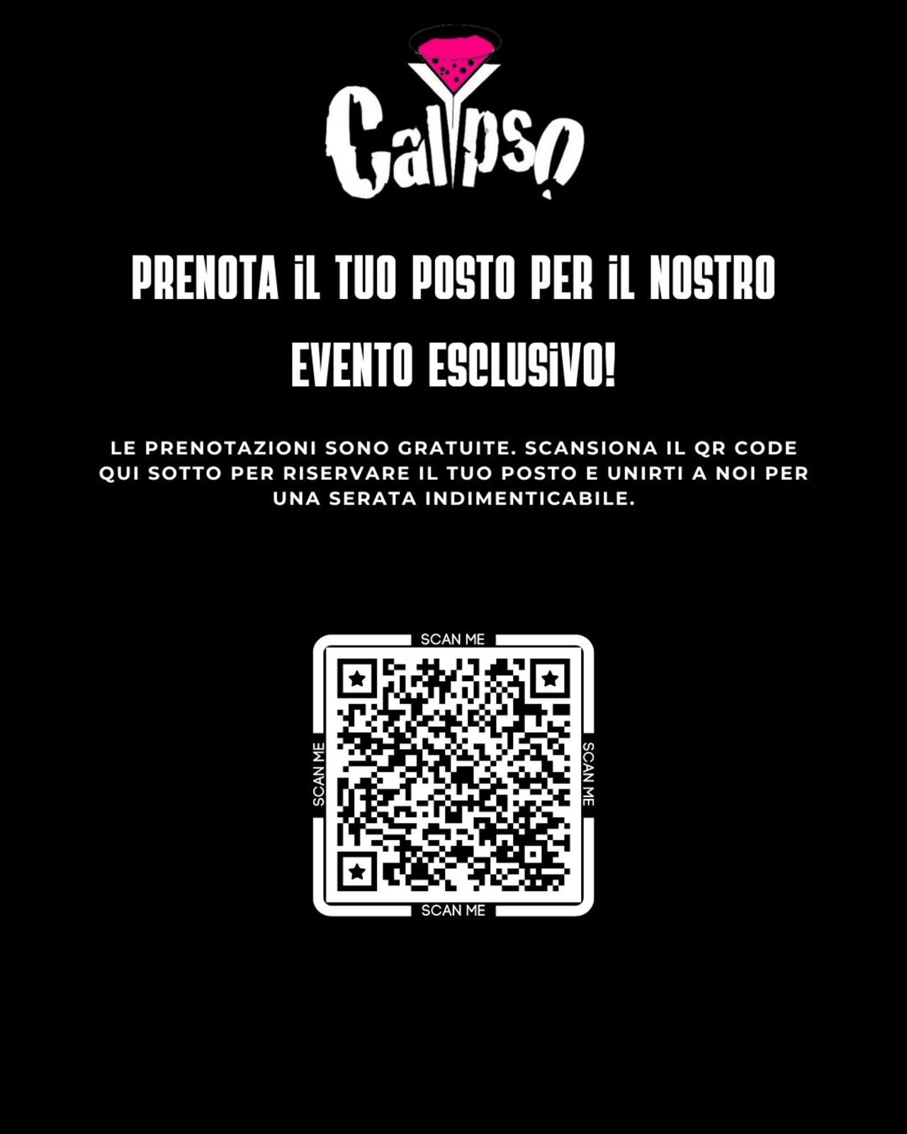 Prenota il tuo posto in lista per gli eventi