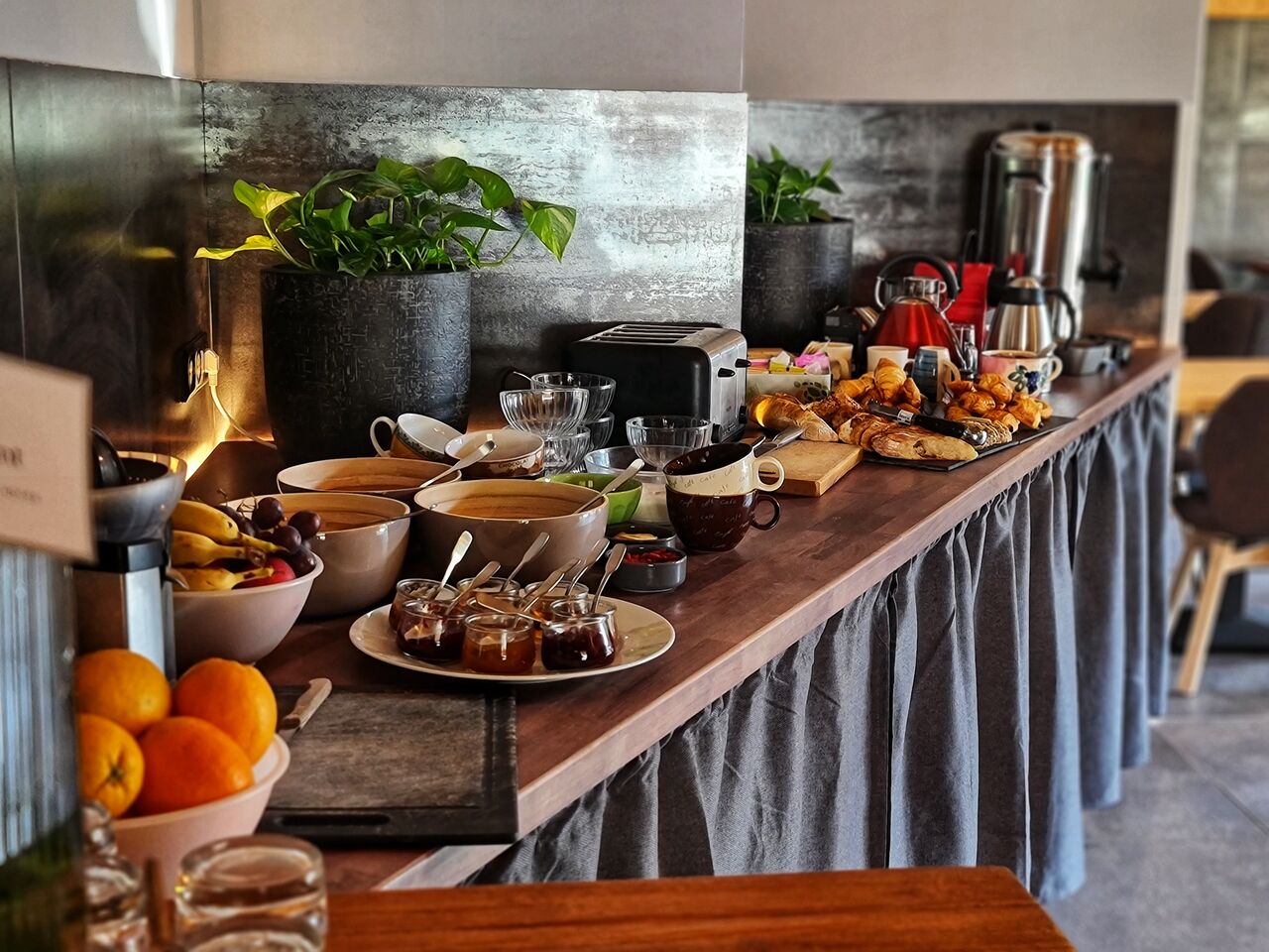 Le petit-déjeuner buffet