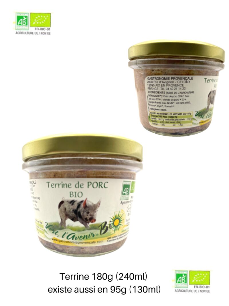 Terrine de Porc BIO - 95g et 180g