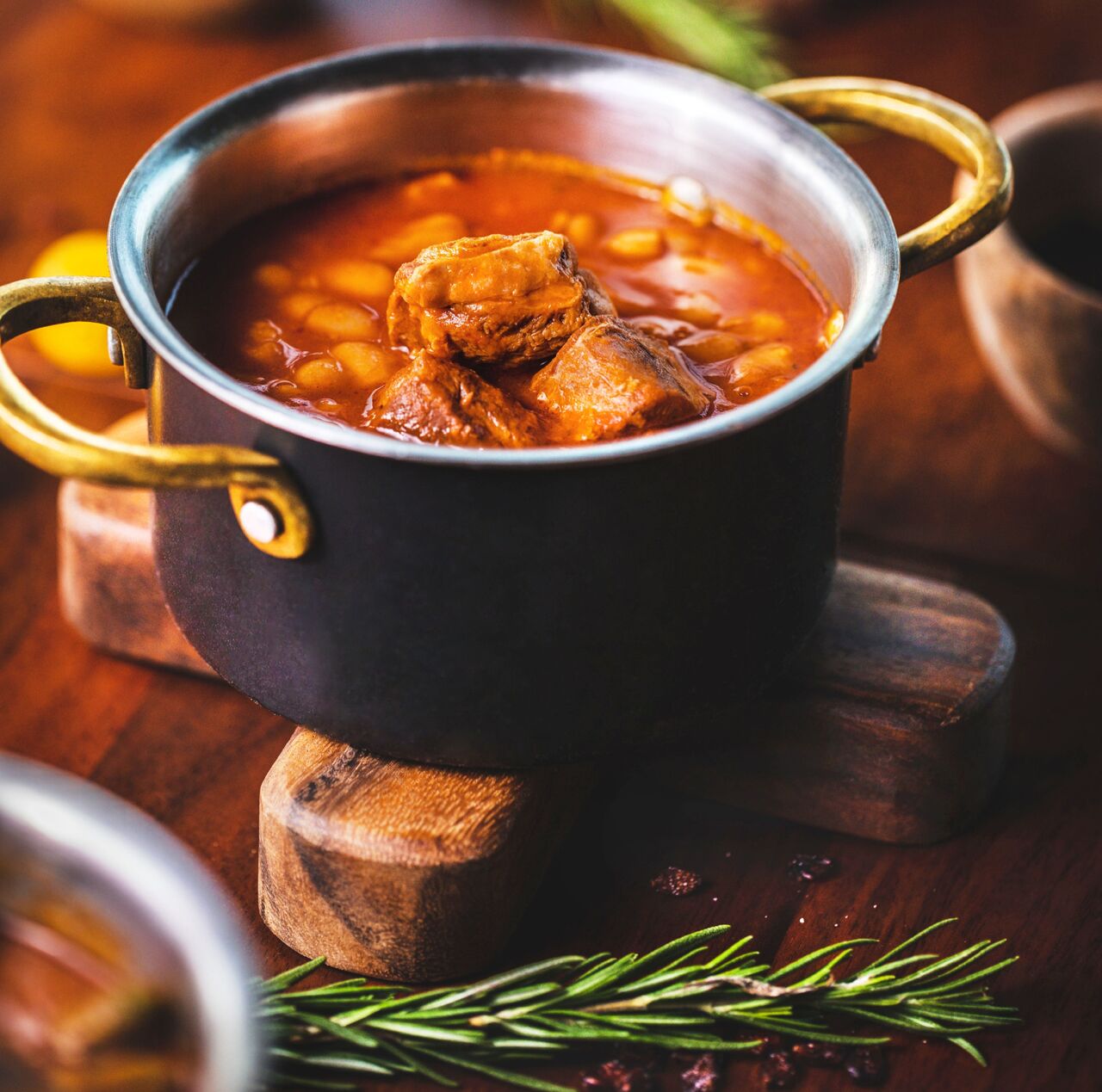 Ragoût d'agneau, haricots
