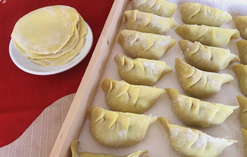 Gyozas au boeuf curry