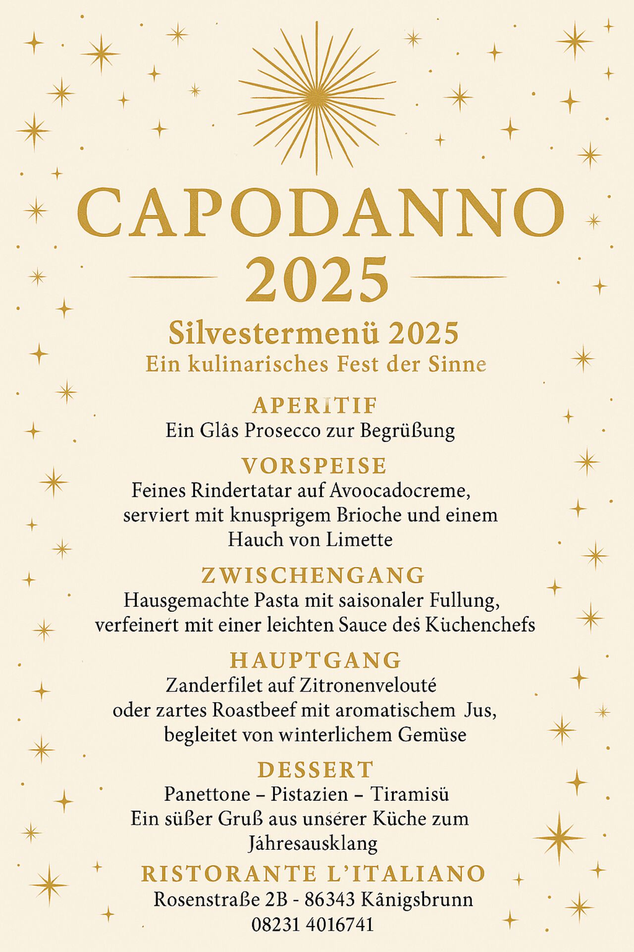 Silvestermenu