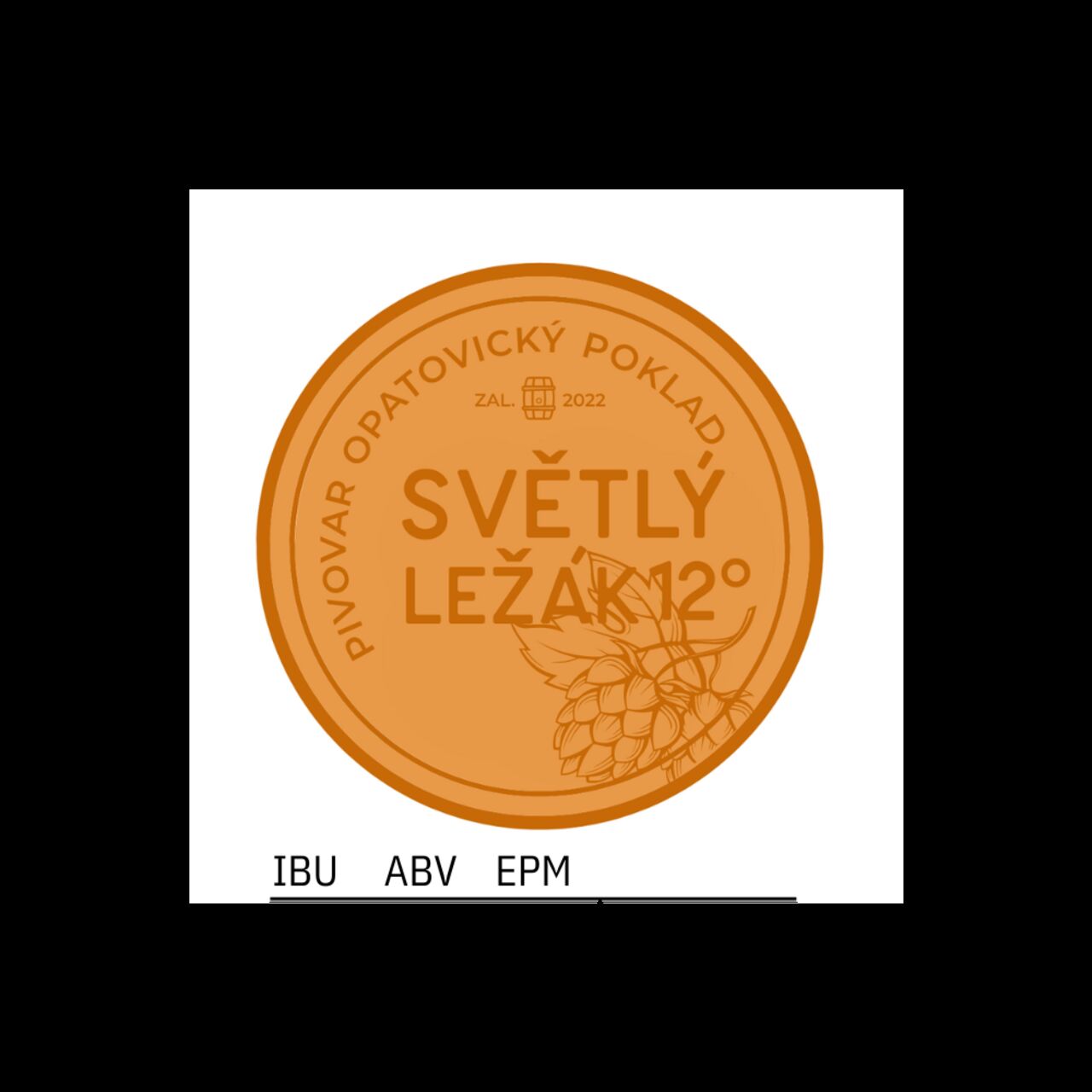 12° světlý ležák z pivovaru Opatovický poklad