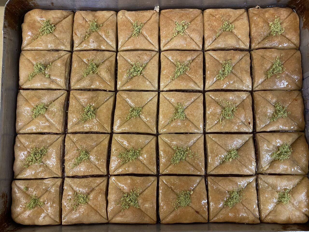 Baklava tunisienne à là pistache 