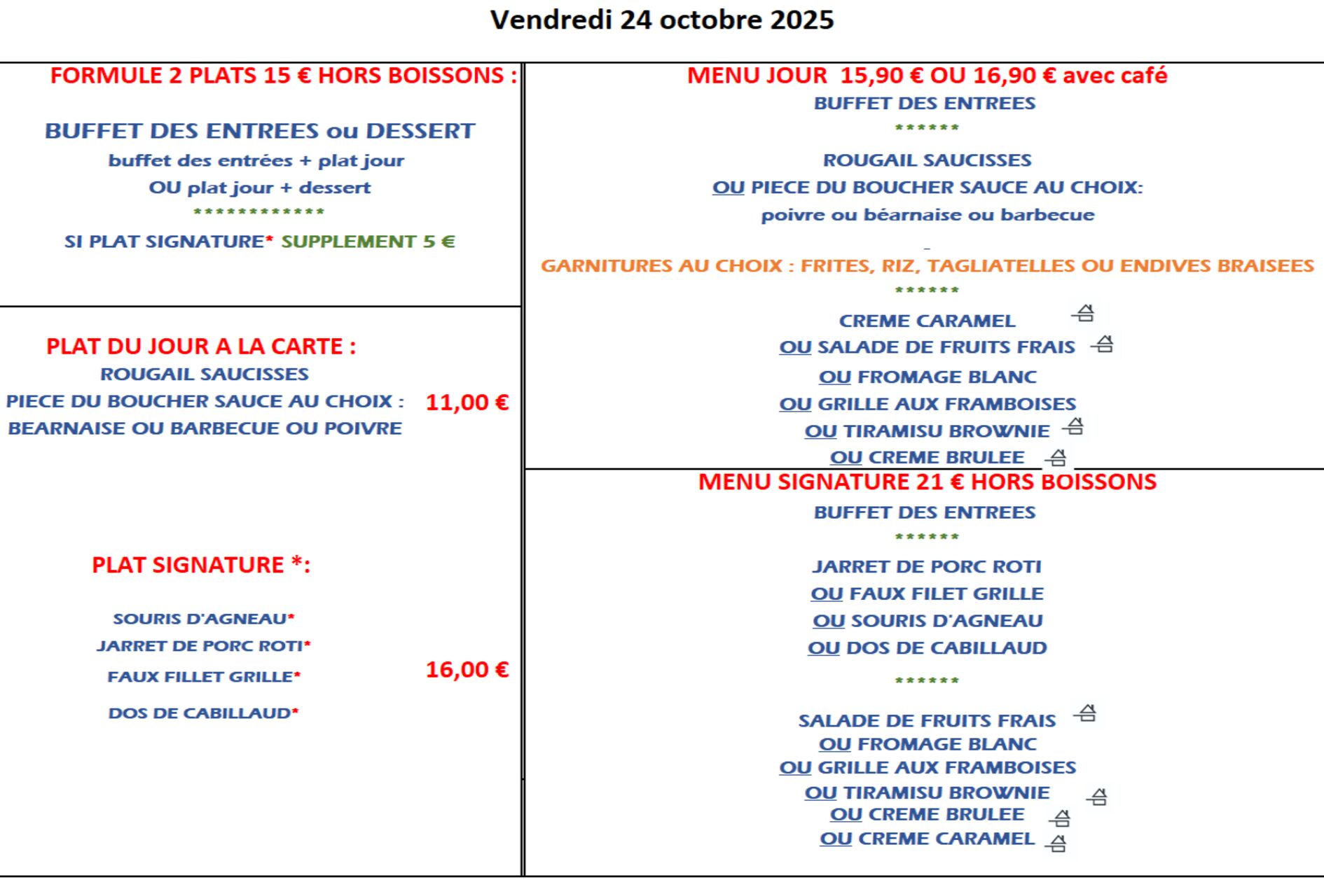 Vendredi 24 octobre