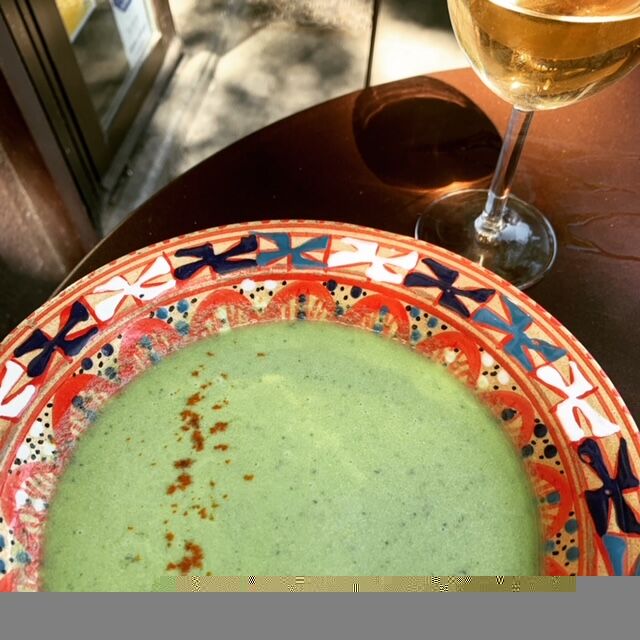 Gaspacho concombre et lait de coco