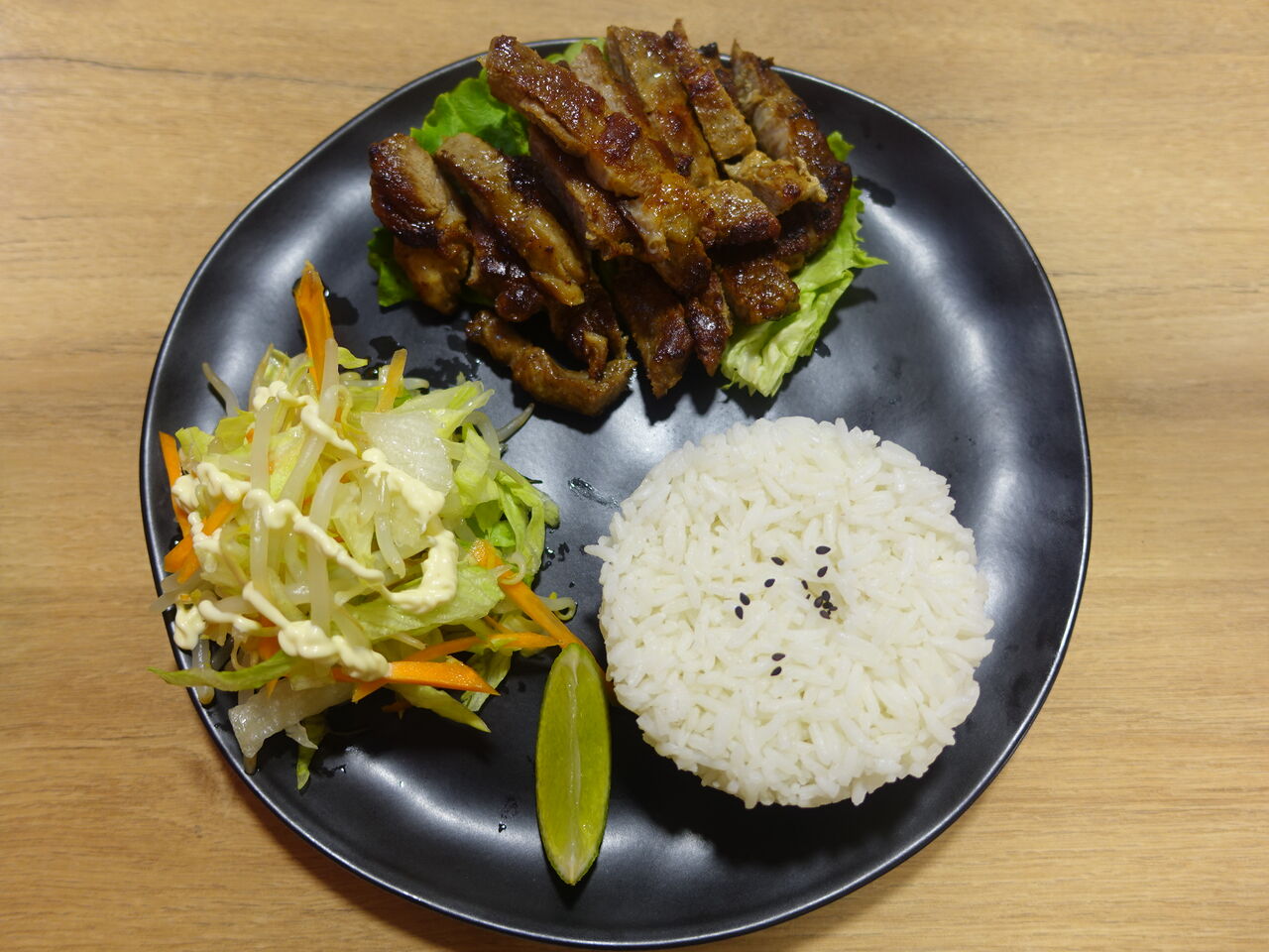 plat du jour: filet de porc grillé