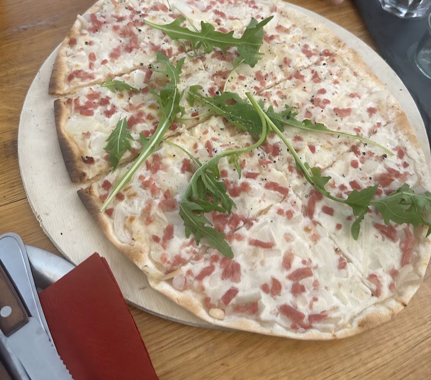 Flammkuchen auch vegetarisch