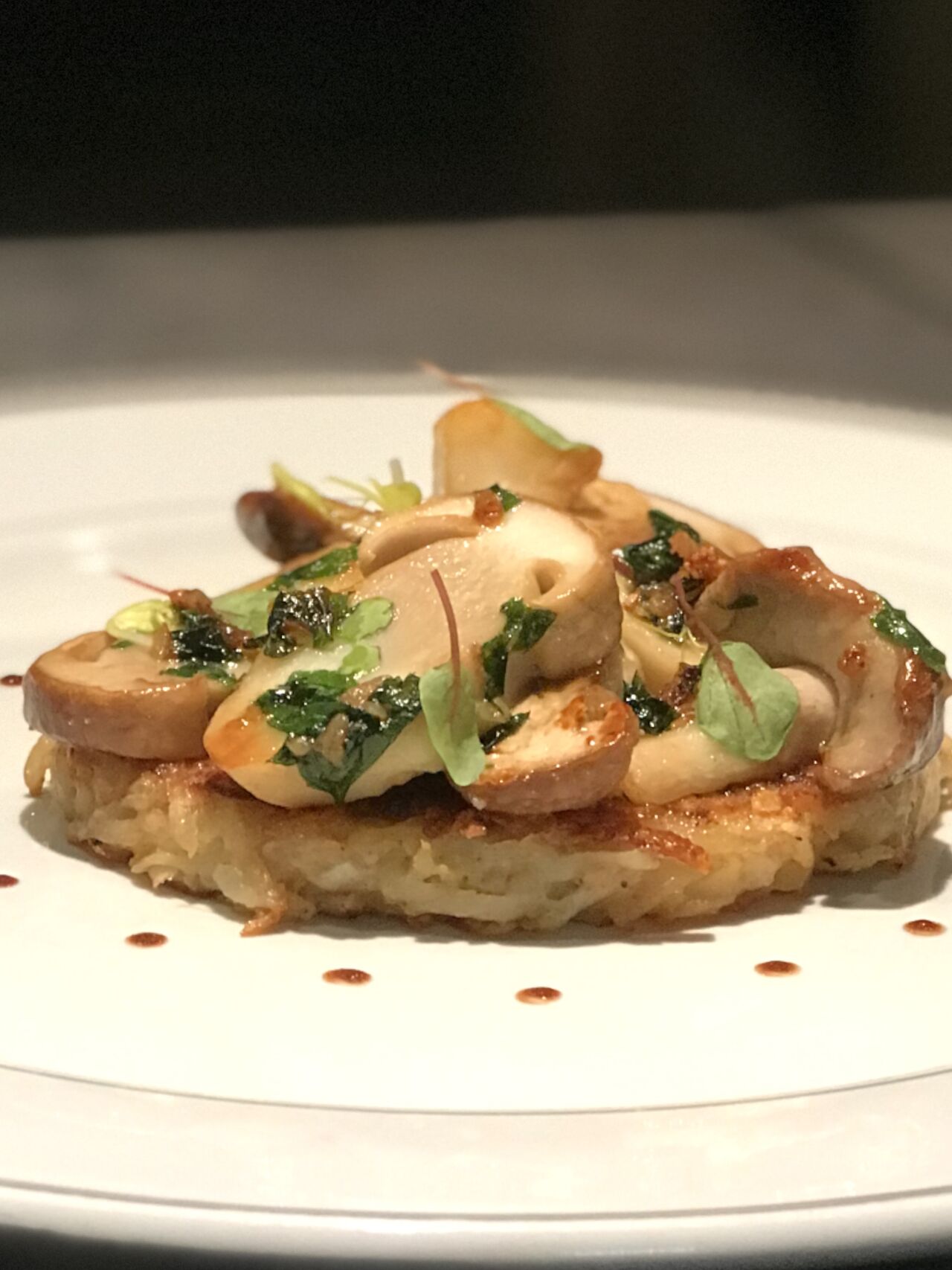 Rösti et cèpes