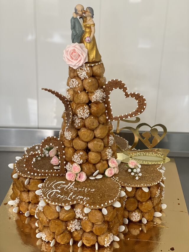 Pièce montée 4 coeurs