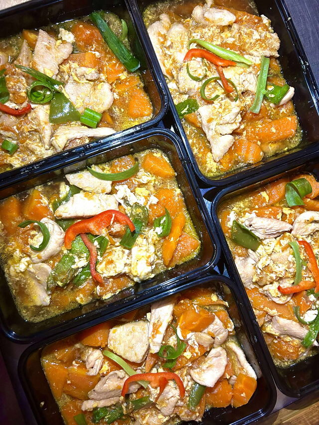 Plat du jour Potiron au lait de coco