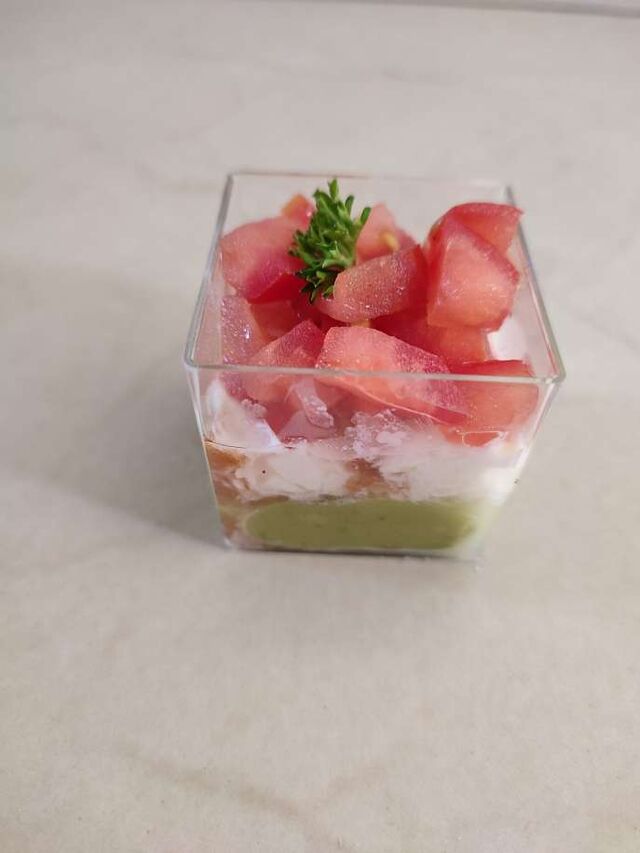 De petites verrines variées pour agrémenter notre buffet froid