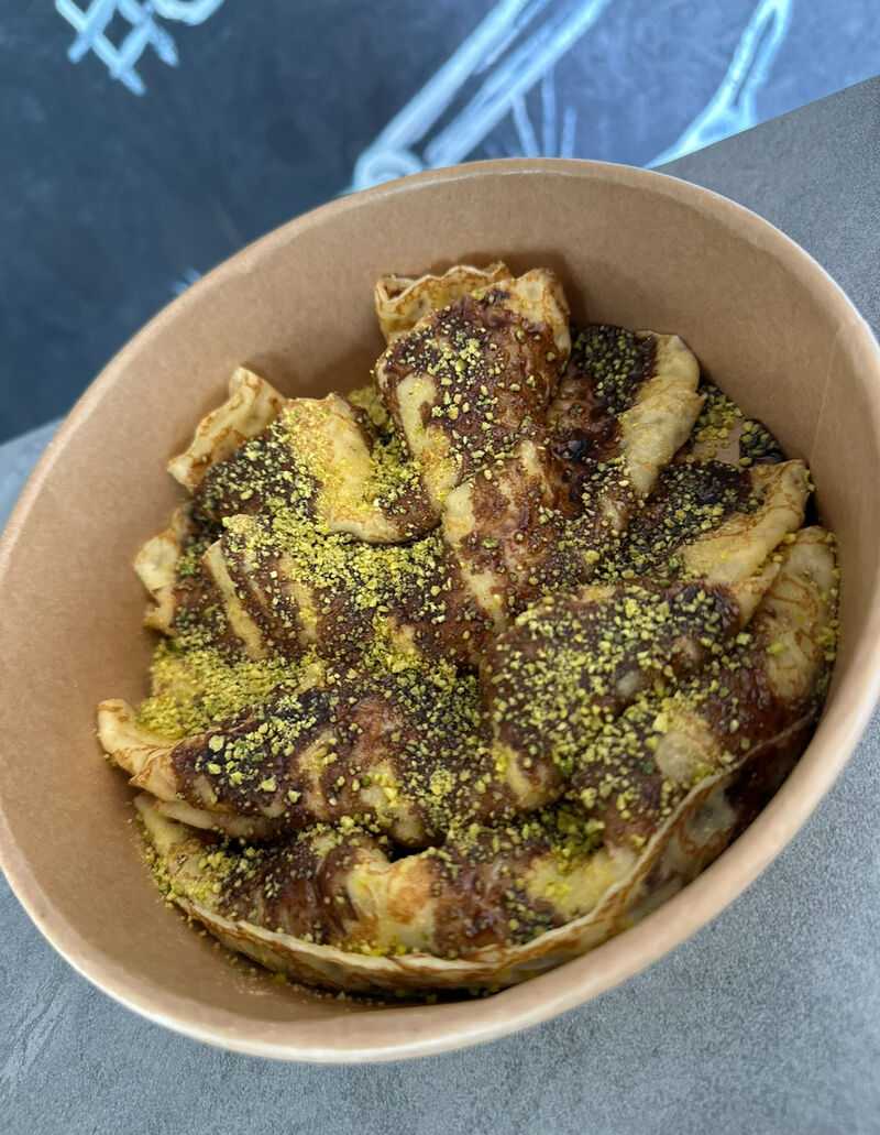 Pistáciová palacinka bowl