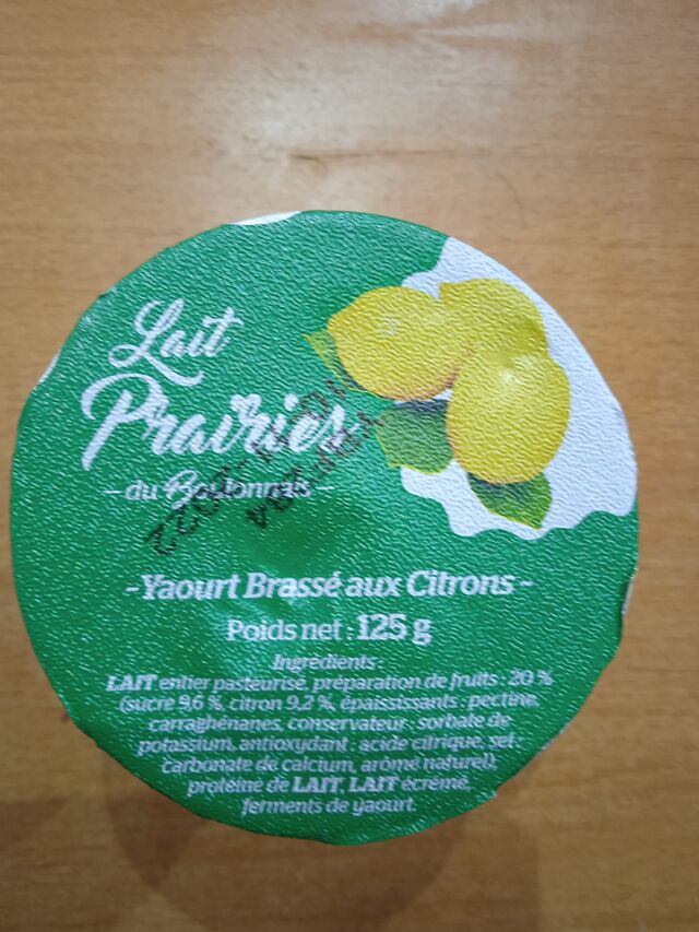 Yahourt citron 