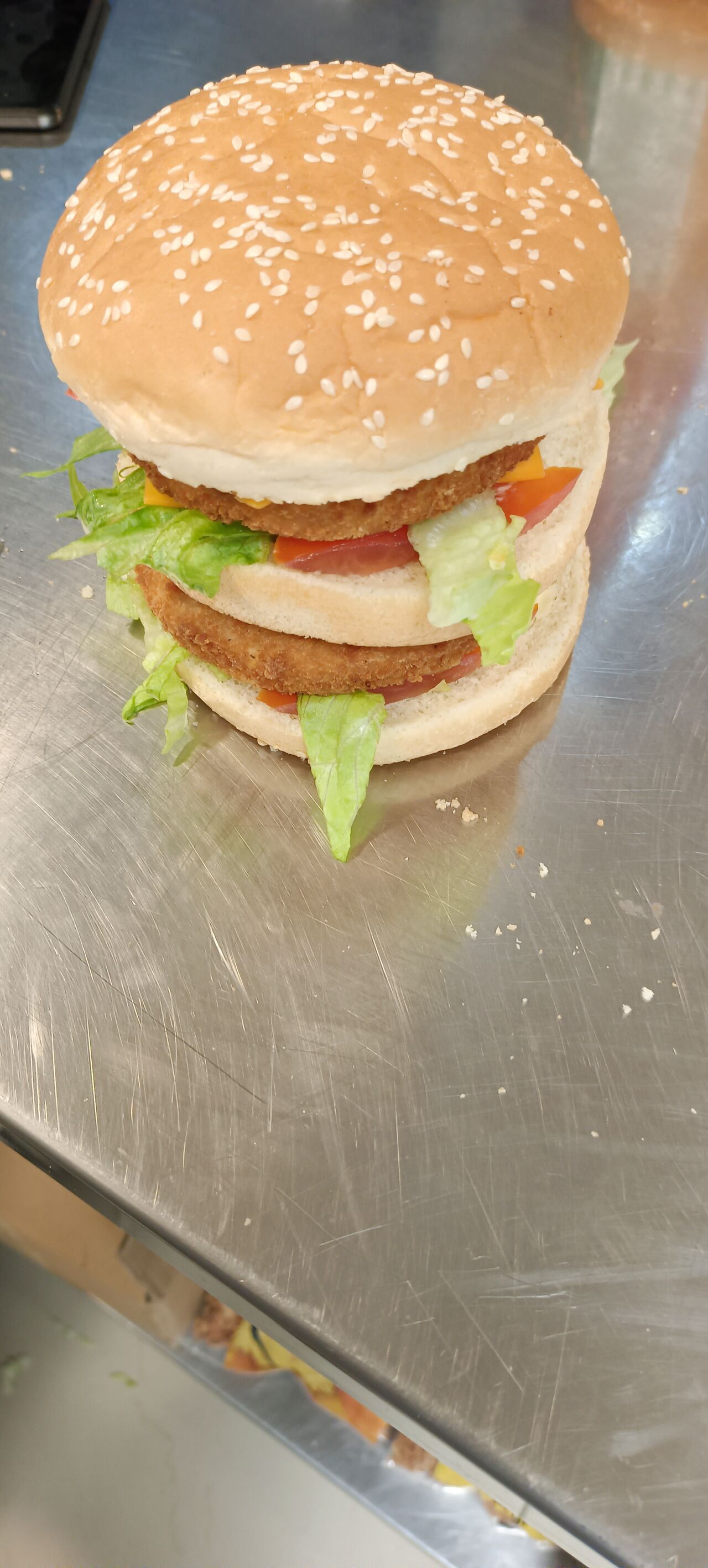 Hamburger double chicken
