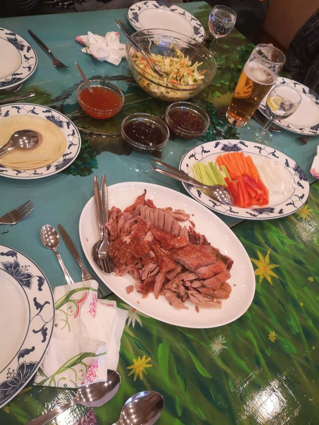 Pekingente: Hauptgang.
