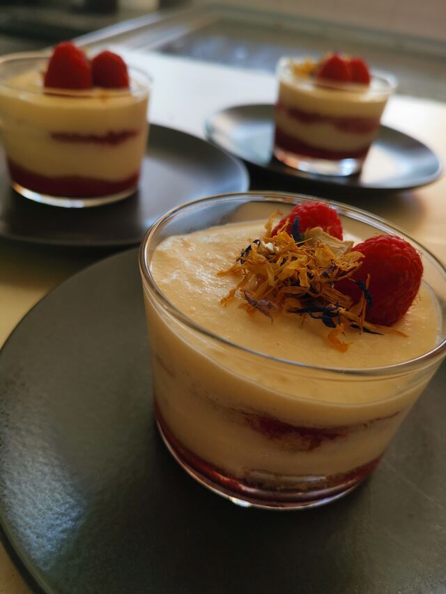 Tiramisu framboise-rose