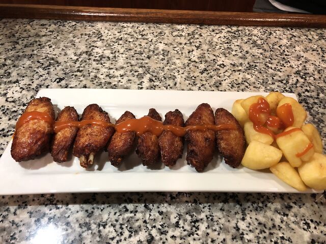 Tapa alitas de pollo 