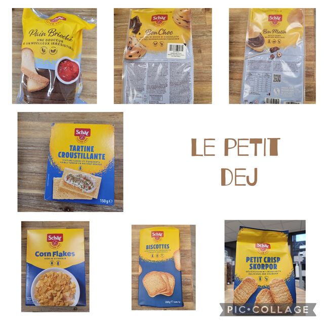  les produits p'tit déj Schär disponibles en boutique !
