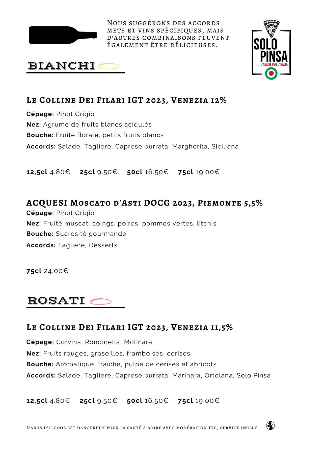 Vini Bianchi e Rosati