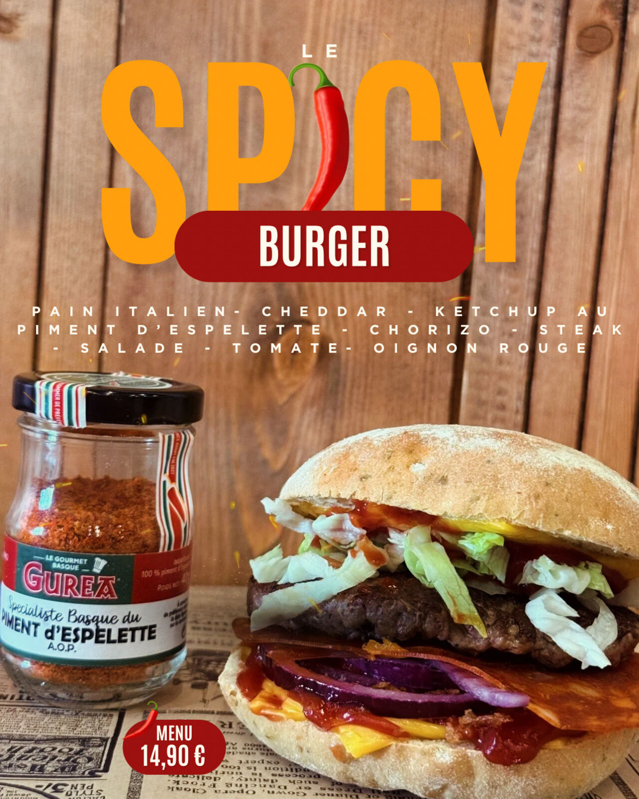 Spicy Burger 🌶️🍔