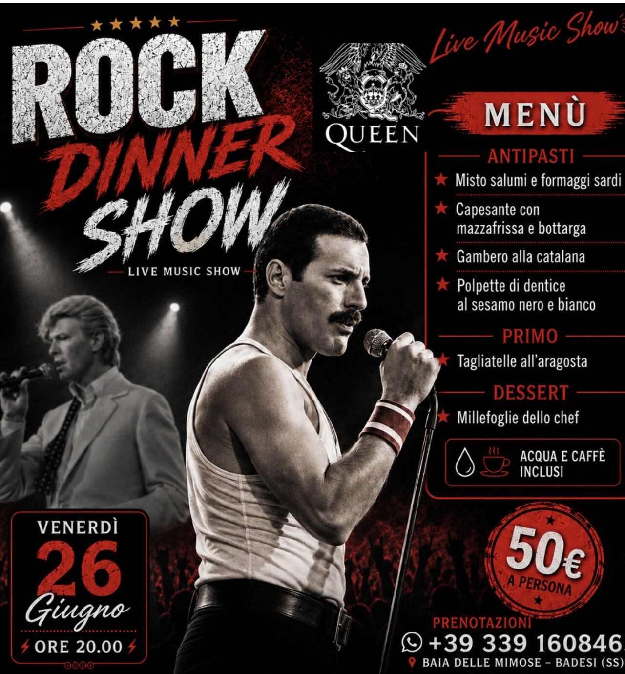 DINNER SHOW 27 giugno