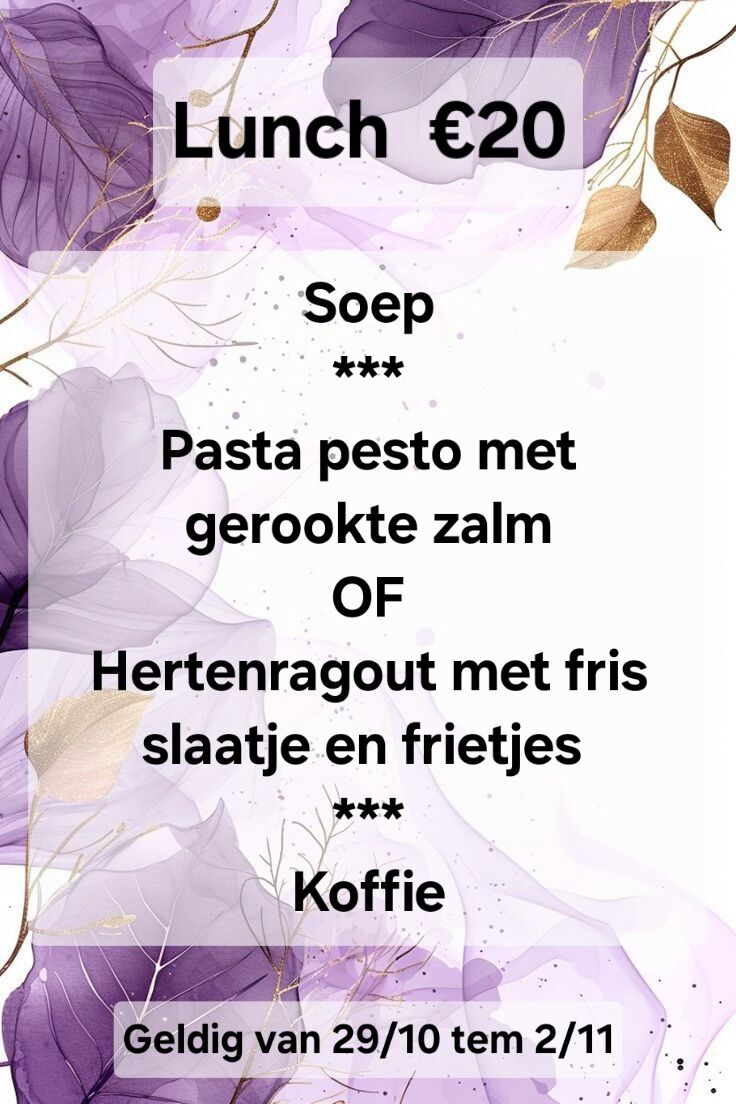 Lunch week 29 oktober 2025