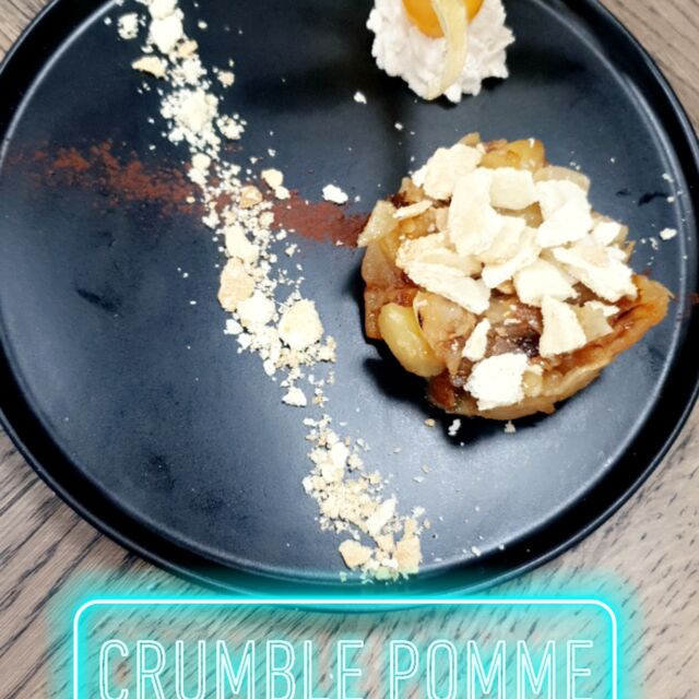 Crumble menu 14,50e frais fait maison 