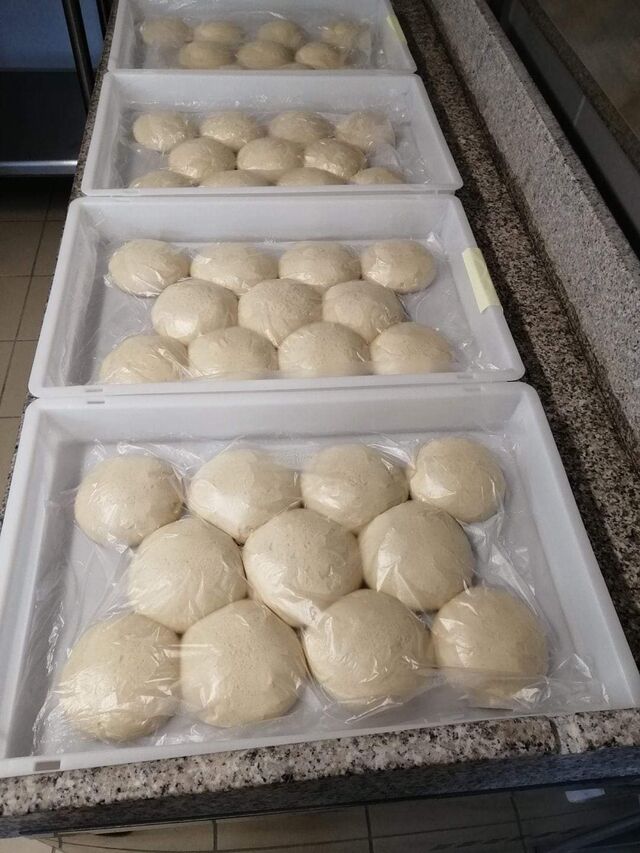 Préparation de notre pâte maison par le chef ?