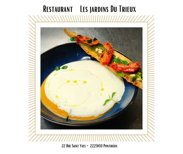 Restaurant Les Jardins du Trieux : présentation de plat