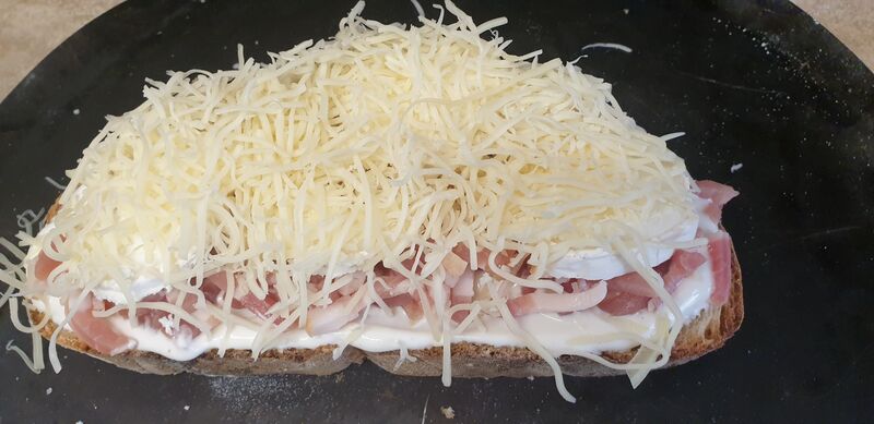 Tartine flambée
Gratinée 