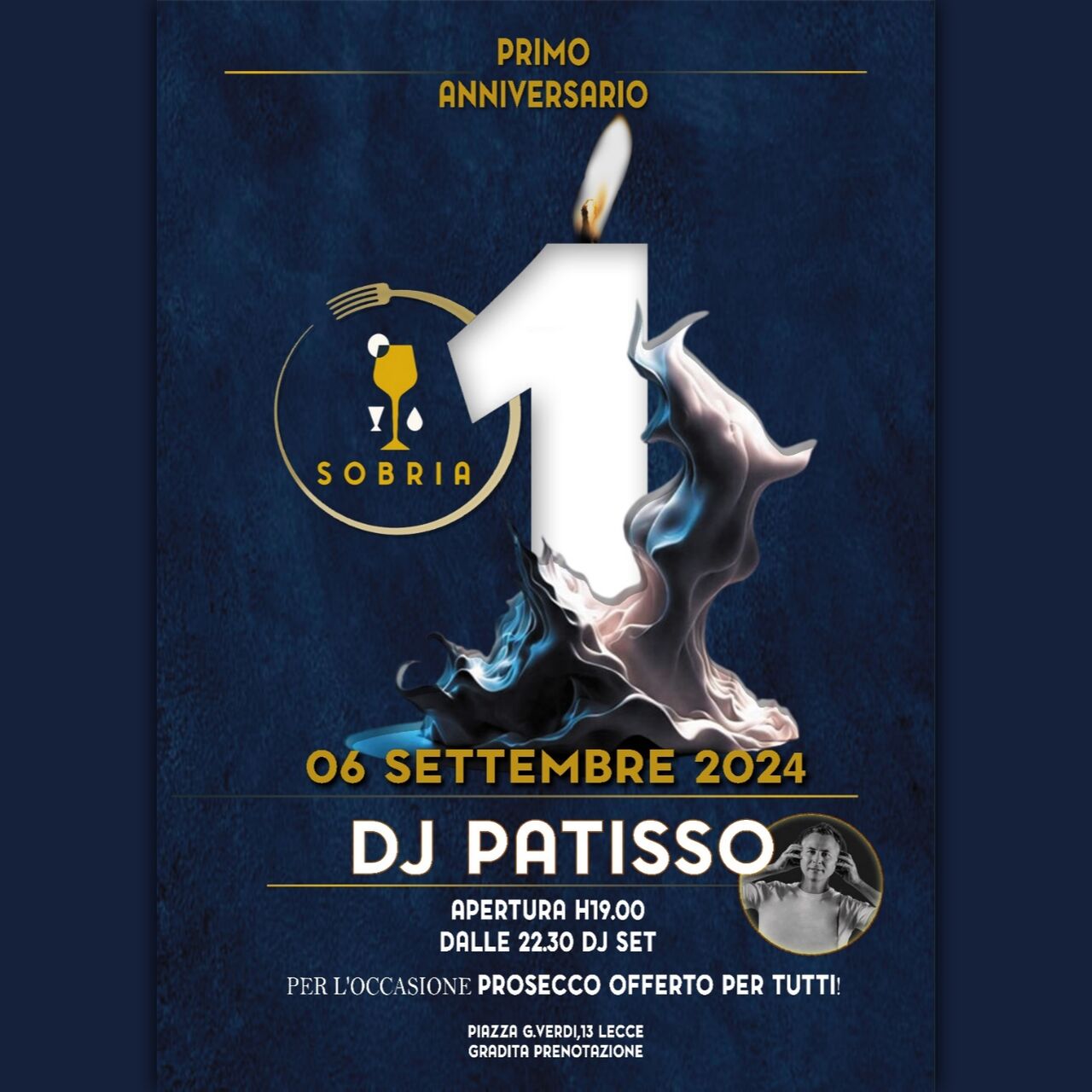 PRIMO ANNIVERSARIO SOBRIA