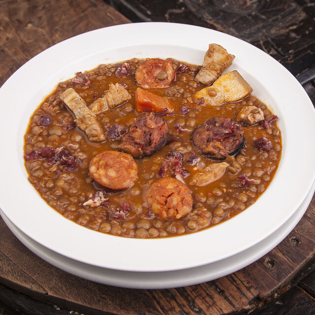 Lentejas estofadas caseras