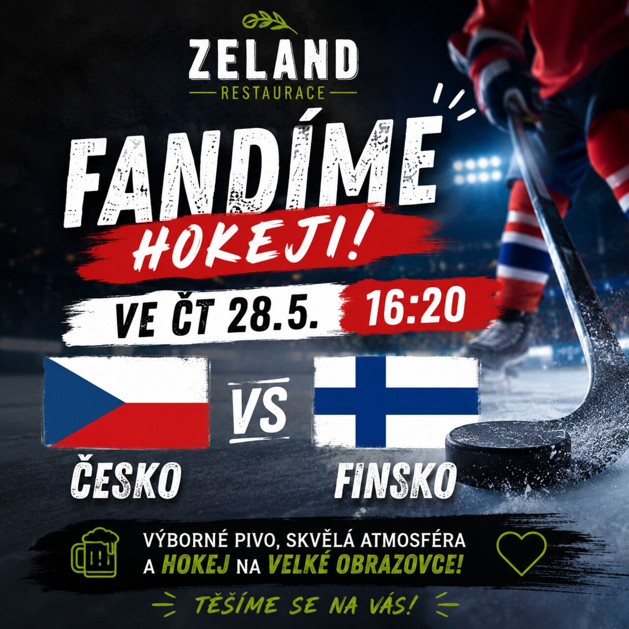 FANDÍME ČECHŮM NA MS V HOKEJI