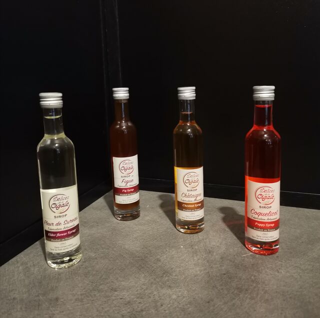 Sirops artisanaux 10cl différents parfums=4€ la bouteille