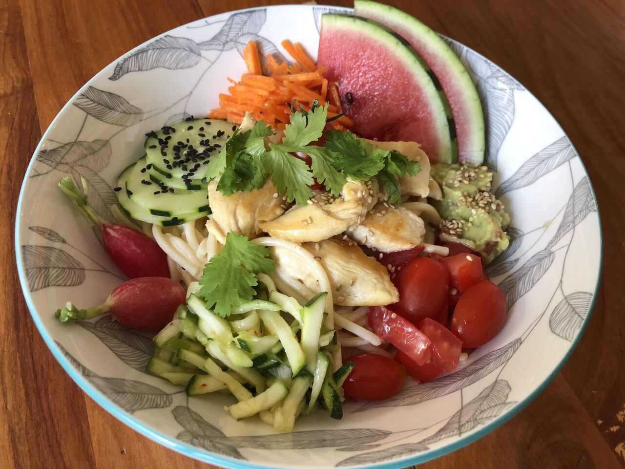 Salade de Pâtes au Poulet Grillé 