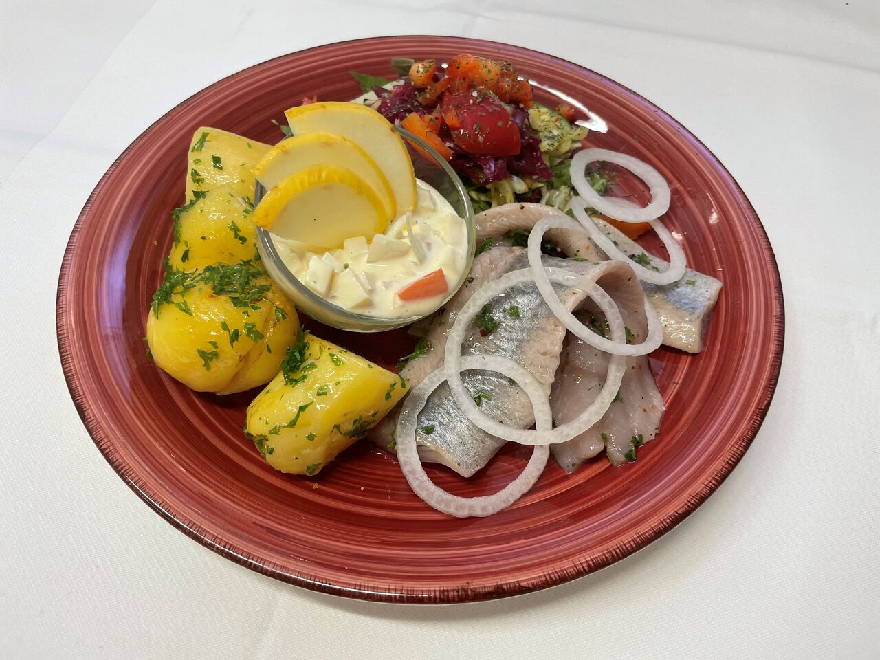 Matjes mit Petersilienkartoffeln