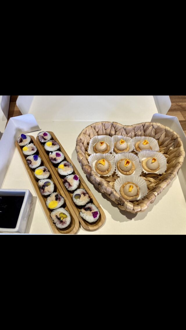 Plateau makis foie gras crackers foie gras