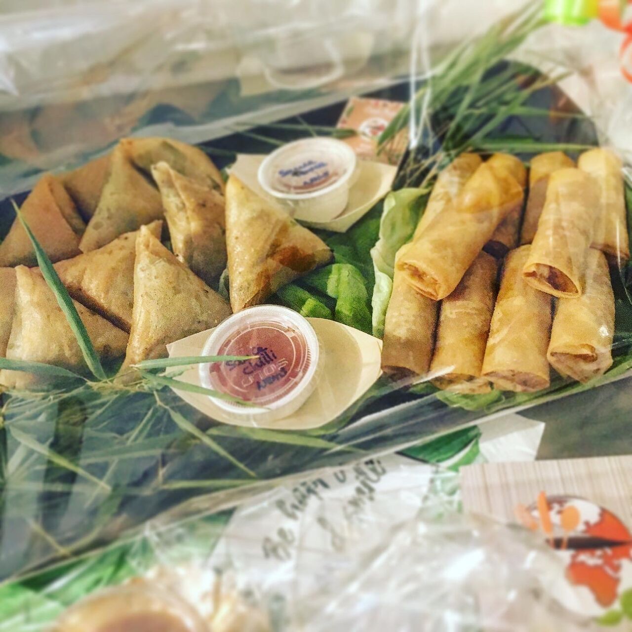 Nems au poulet + bricks Kefta légumes 