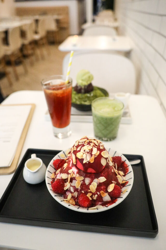 BINGSU FRAMBOISE
CINNAMON PUNCH
MATCHA LATTE
BINGSU MATCHA