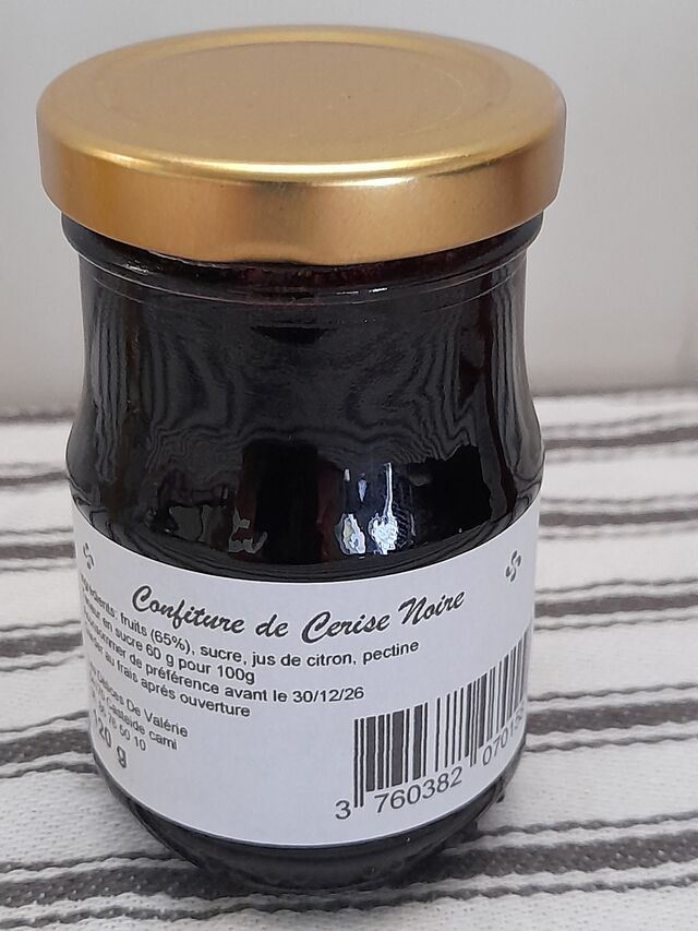 confiture cerise noire