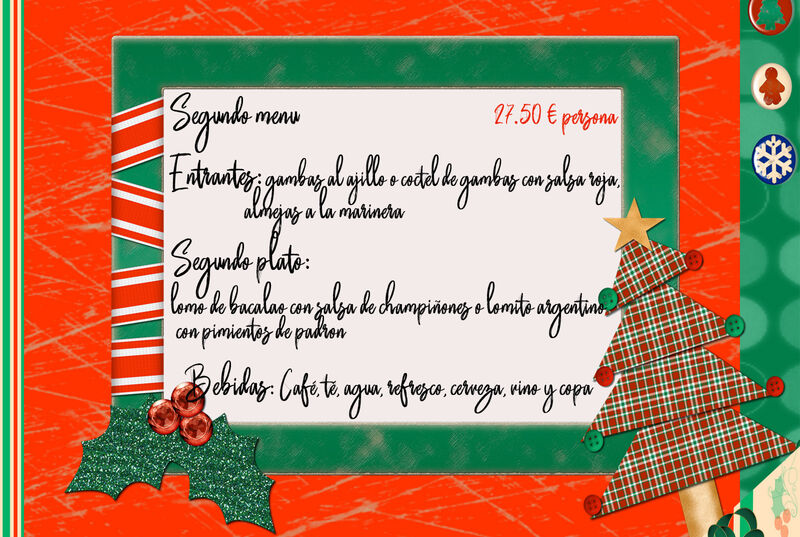 Nuestro menú navideño