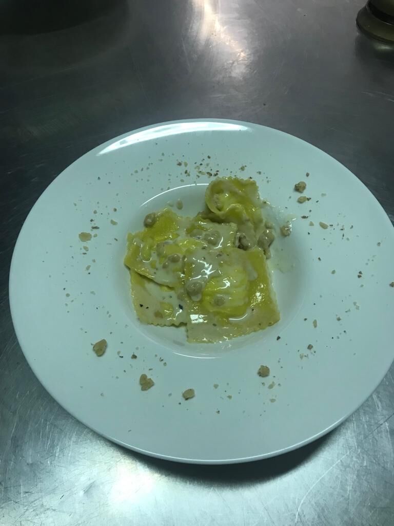 Ravioli con robiola 