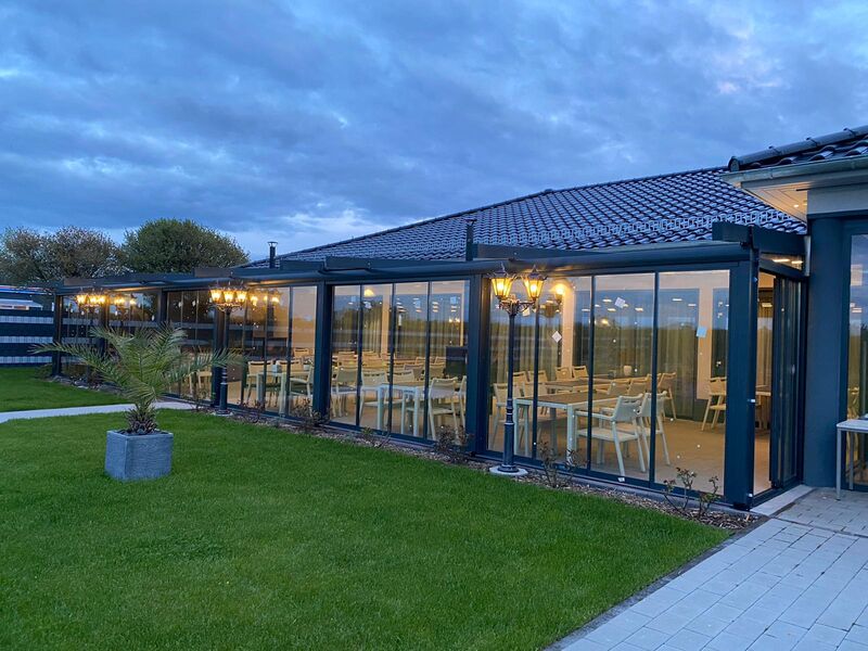 Blick auf unseren schönen neuen Wintergarten