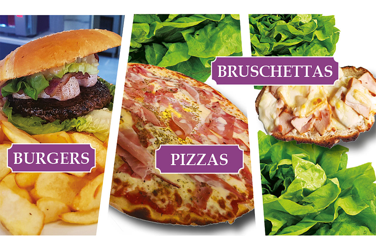Burgers / Pzzas / Bruschettas