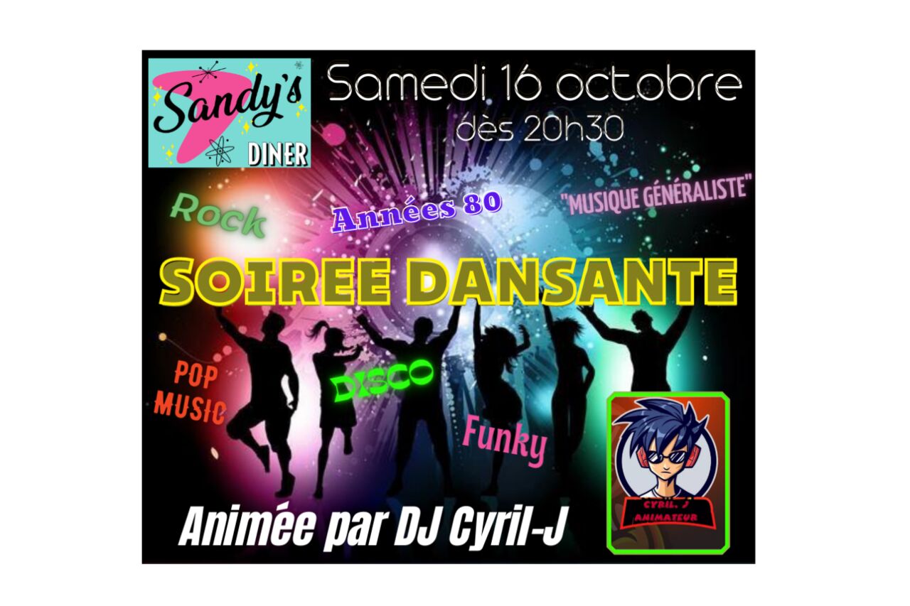 Soirée dansante - Samedi 16 octobre 2021 à 20h30