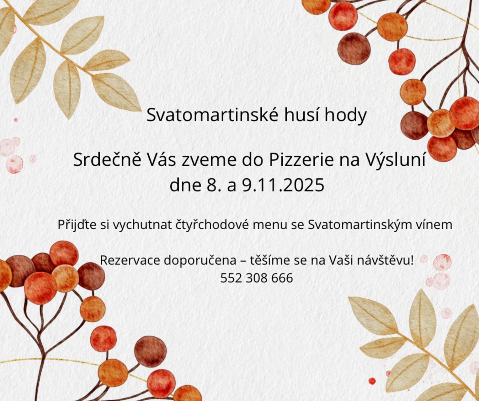 Svatomartinské husí hody